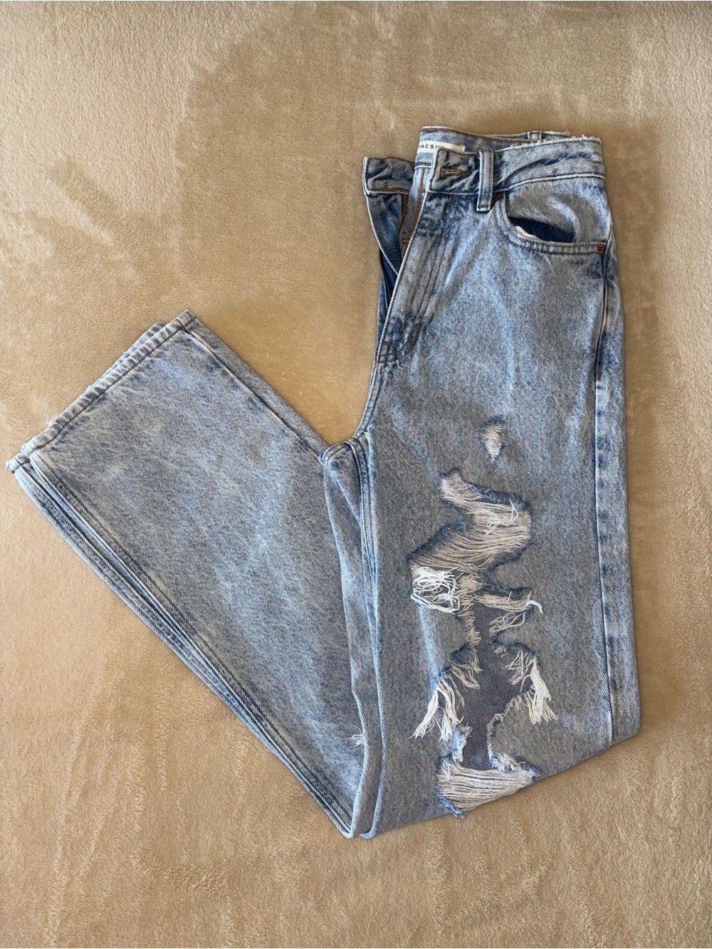 PacSun Light Blue Distressed Boyfriend Jeans